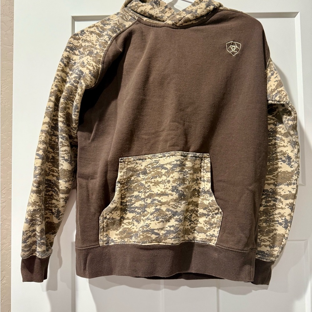 Ariat Patriot Brown Desert Digi Boys Hoodie